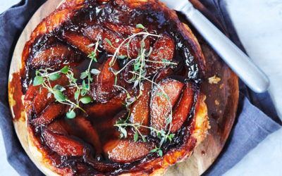 Tarte tatin med æble og timian