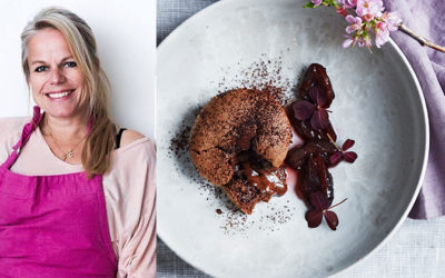 Camilla Lawes – Chokolade fondant med syltede blommer